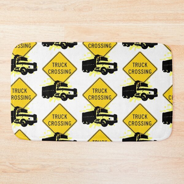 Item preview, Truck Crossing Sign in Yellow  designed and sold by Mary Maple.