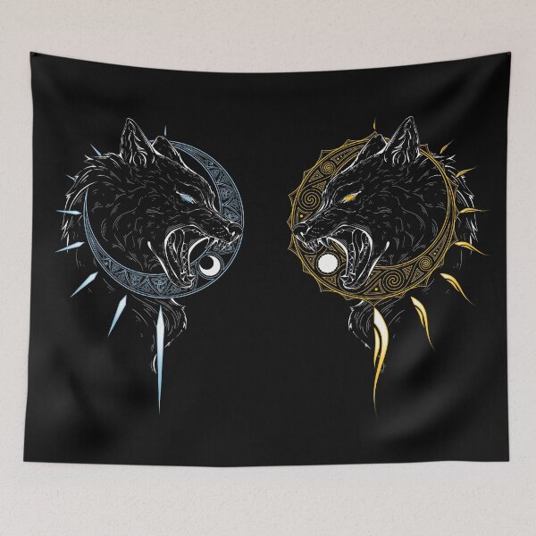 Item preview, Sköll and Hati designed and sold by ChocolateRaisin.
