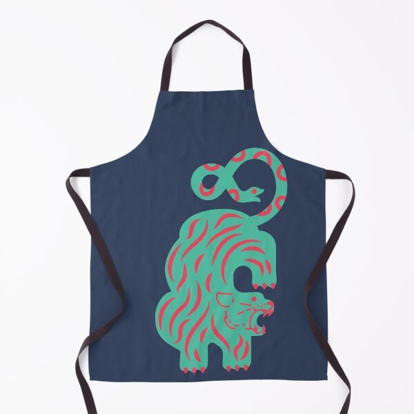 Item preview, Vivid Tiger in Deep Ocean Blue - Navy designed and sold by GUDIJA.