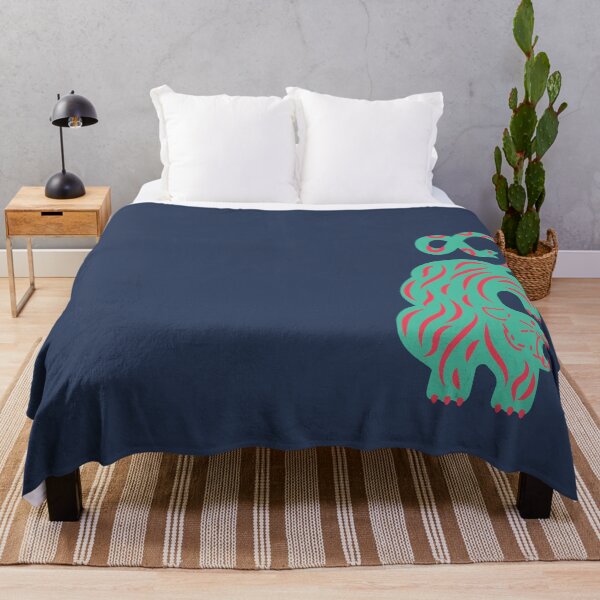 Item preview, Vivid Tiger in Deep Ocean Blue - Navy designed and sold by GUDIJA.