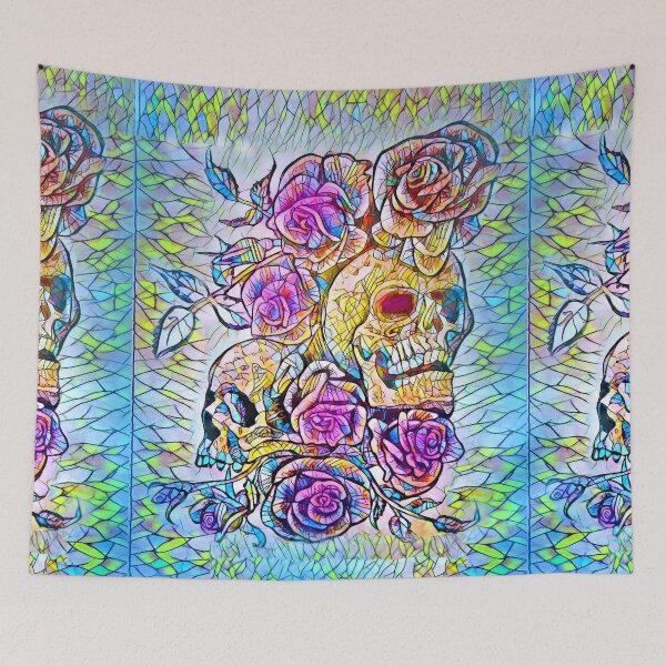 Item preview, espdzines skulls and roses 2 of 3 designed and sold by EspDzines.