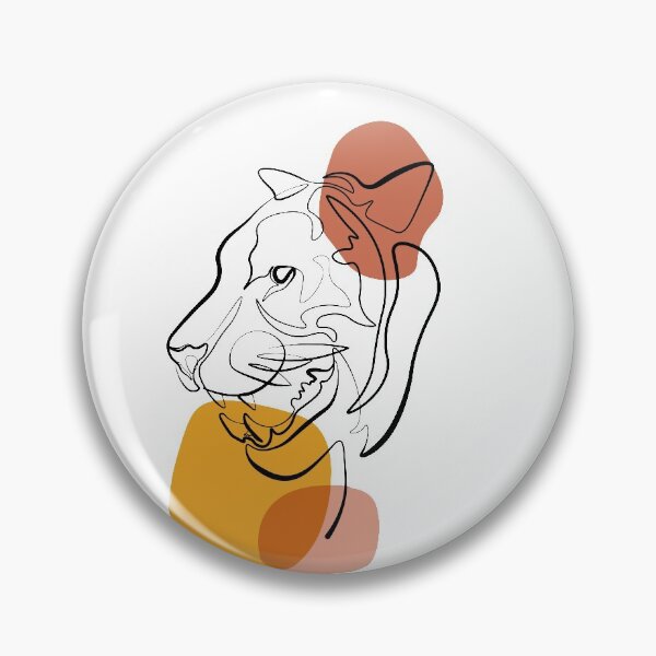 Item preview, Simple continuous line tiger designed and sold by Momixzaaa.
