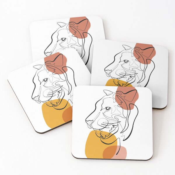 Item preview, Simple continuous line tiger designed and sold by Momixzaaa.