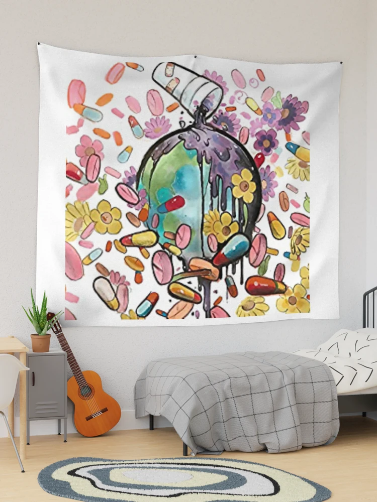 WRLD on drugs Tapestry for Sale by Qappa Redbubble