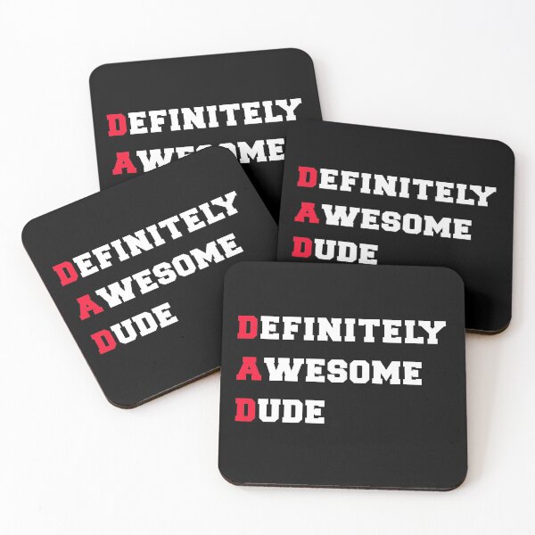 Item preview, dad acronym definitely awesome dude fathers day celebration gift designed and sold by joy4shirt.