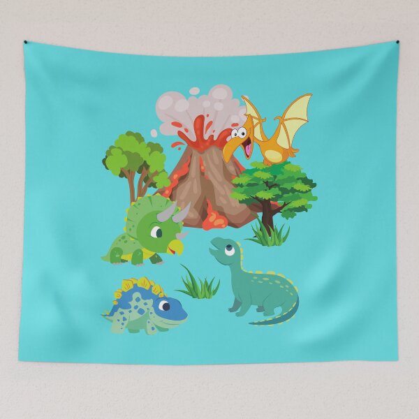 Item preview, Dinosaur and Volcano  designed and sold by VBeesTees.