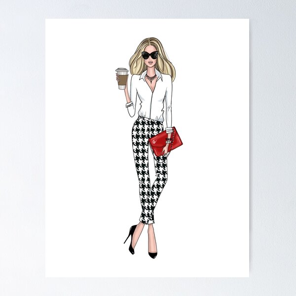 Fashion Illustration Bag Clipart Boss Lady Clipart Fashion 