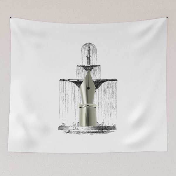 Item preview, Fountain pen pun for writers designed and sold by PrintsyGal.