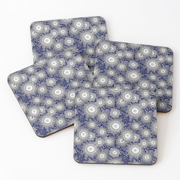 Item preview, Night Daisy Vibes - Blue and GreyPalette designed and sold by Squarebird.
