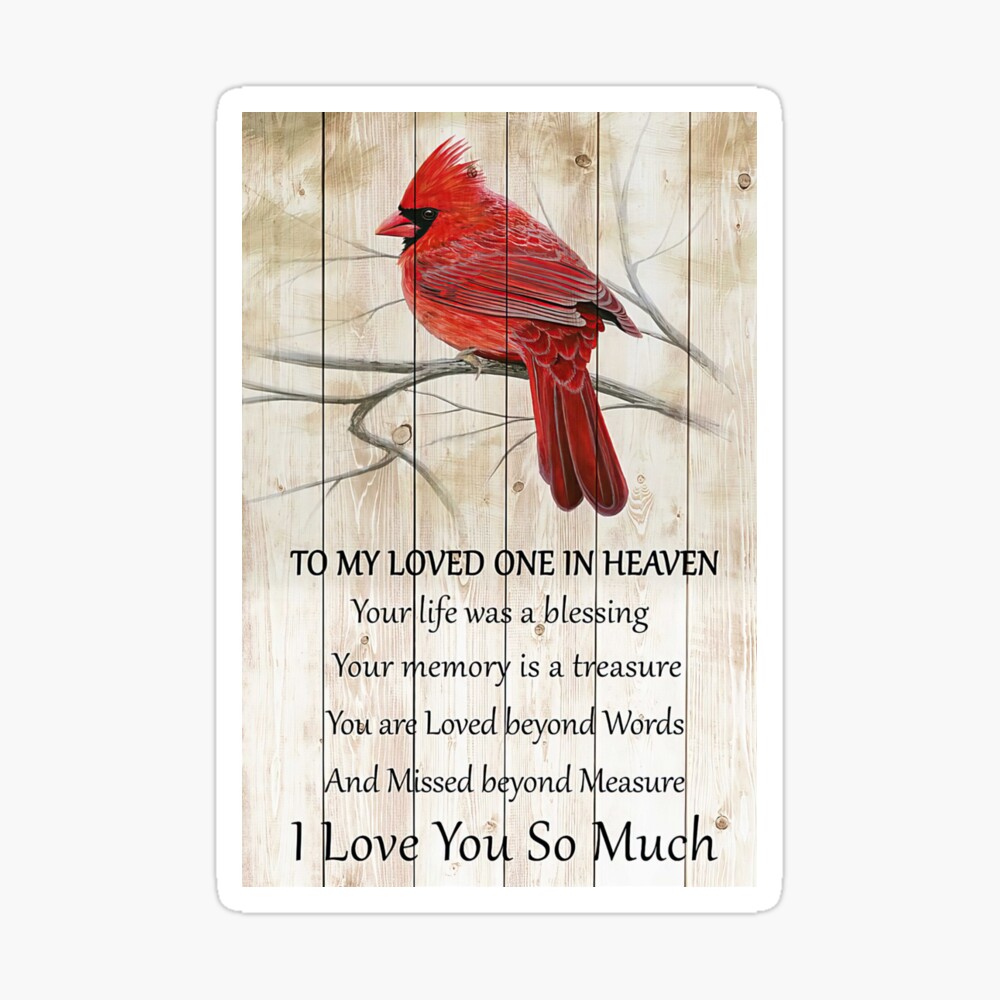 Blue Jay Bird Hugging Northern Cardinal Poster by alwe-designs