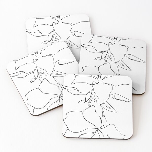Item preview, Orchids - One Line Flowers Art Minimal Design designed and sold by StoreSALT.