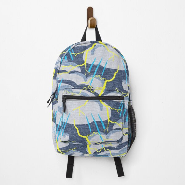 Item preview, Summer Lightning Storm with Gray Clouds on Navy Blue designed and sold by vinpauld.