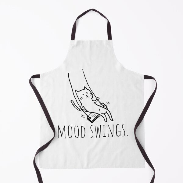 Item preview, Funny Animal | Cat Gift | Love My Cat | Yuru Neko | Unisex - Men & Women | Cat On Swing With Quote Black designed and sold by KuriharaDesigns.