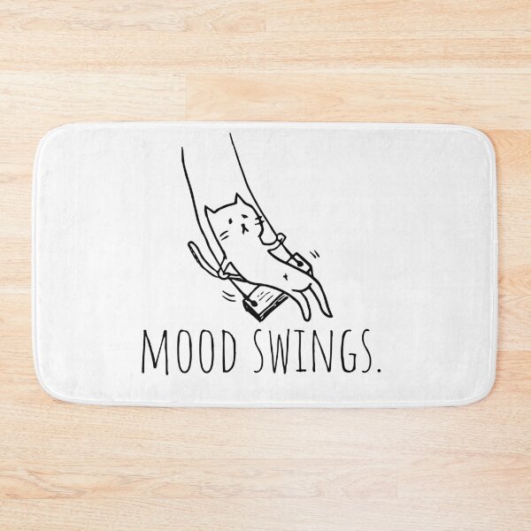 Item preview, Funny Animal | Cat Gift | Love My Cat | Yuru Neko | Unisex - Men & Women | Cat On Swing With Quote Black designed and sold by KuriharaDesigns.