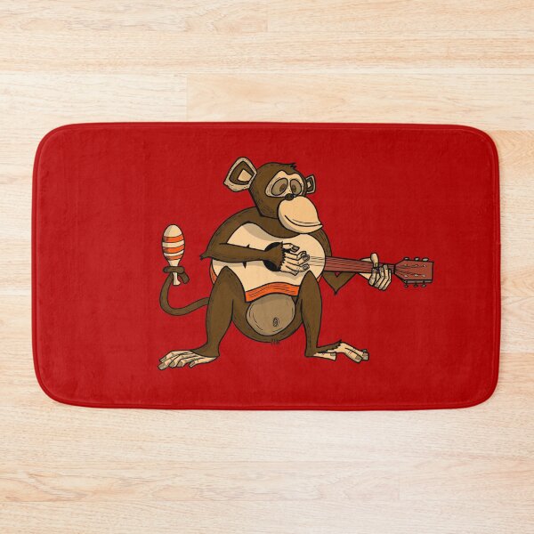 Item preview, Monkey playing acoustic guitar designed and sold by wavethreat.