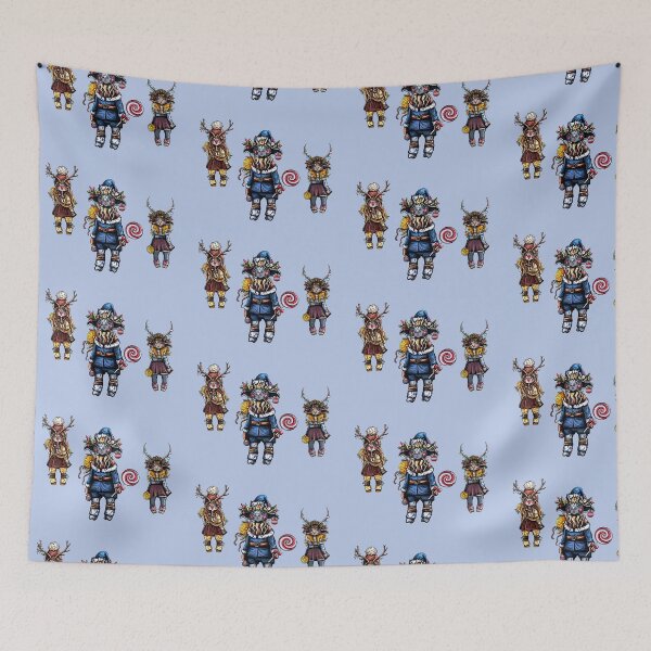 Item preview, Cute baby bull In a new years costume of Santa Claus. designed and sold by LaraCoolart.