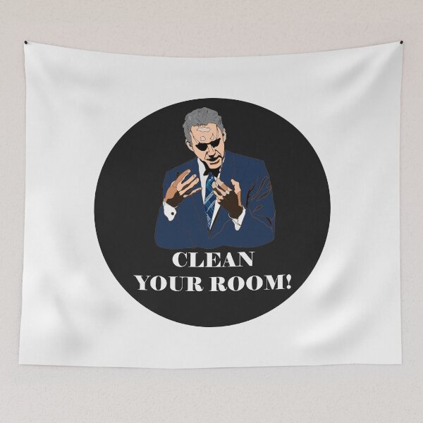 Item preview, Jordan Peterson, Clean your room! circle designed and sold by catnamedtiffany.