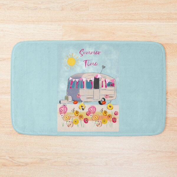 Item preview, Summer time camping Caravan designed and sold by Leatextileart.