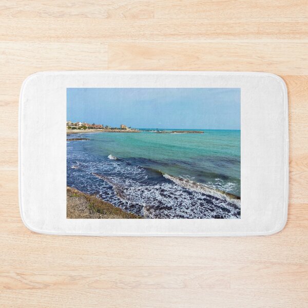 Item preview, Dark Blue Ocean Waves Cliff-side designed and sold by HappyTees Lab.