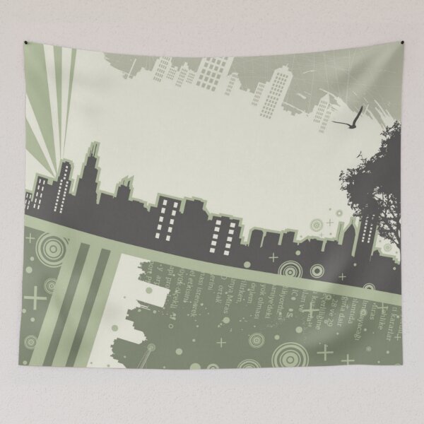 Item preview, Abstract City Landscape Graphic Design Background designed and sold by WearWolfDesigns.