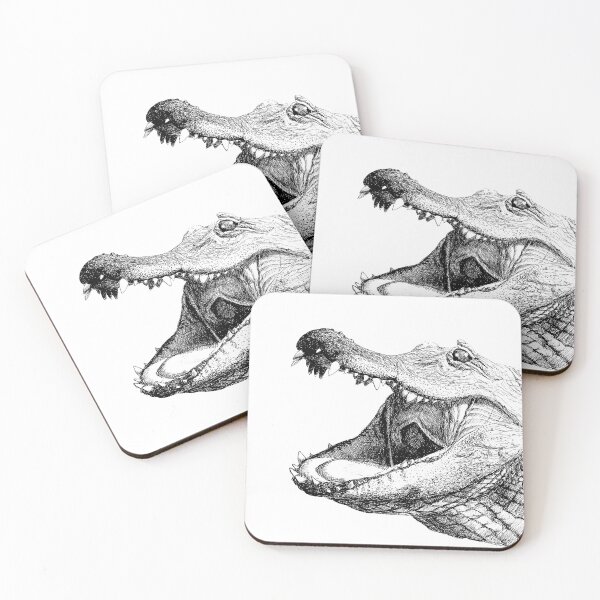 Item preview, Smiling Gator - Black & White designed and sold by BatemanBranding.