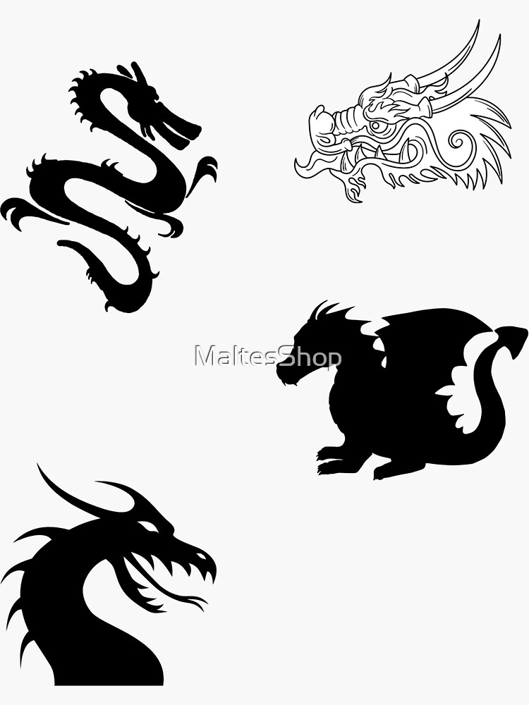"Dragon sticker pack 2" Sticker for Sale by Redbubble