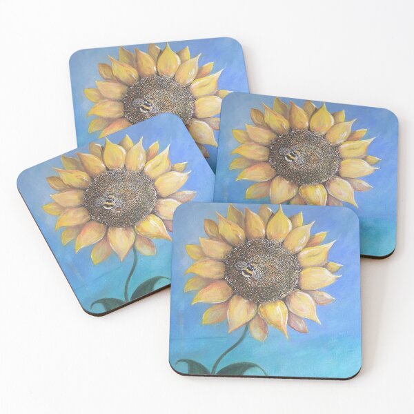 Item preview, Bee Happy Sunflower designed and sold by Feather Blessings Art  Laney Farley.