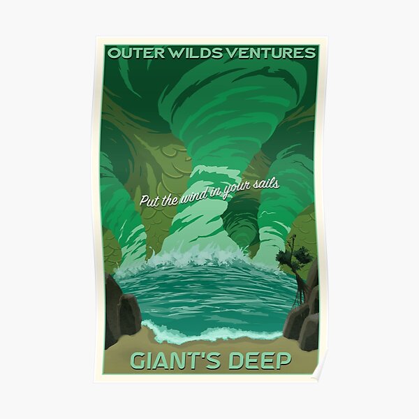 Outer Wilds - Giant's Deep Travel Poster Poster