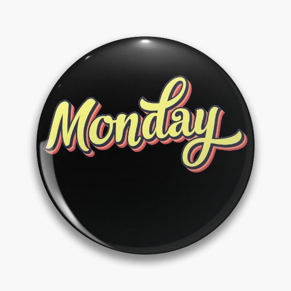 Item preview, Retro colorful font monday designed and sold by PrintsyGal.