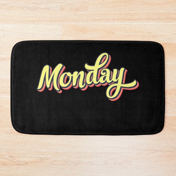 Item preview, Retro colorful font monday designed and sold by PrintsyGal.