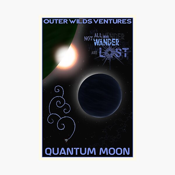 Artikel-Vorschau von Äußere Wildnis - Quantenmond-Reiseplakat, designt und verkauft von Odd Jobs & Magic.