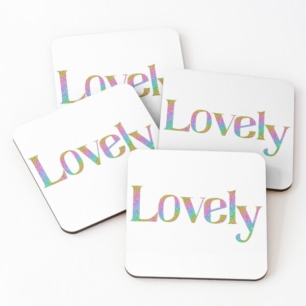 Item preview, Lovely. Rainbow Glitter Lovely designed and sold by SkandiCat.