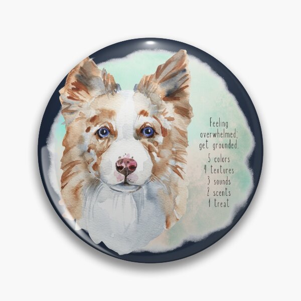 Item preview, Overwhelmed? Stop and ground, look around. Mindfulness using the five senses, grounding technique. You will get through this, you are worthy and deserving of care. designed and sold by Orianah.