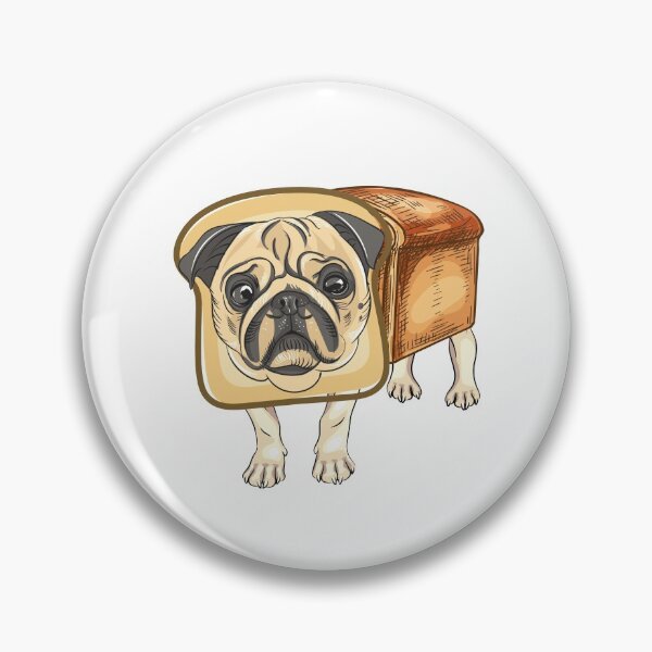 Item preview, Pug Loaf (Funny Pug) designed and sold by i-longmanshop.