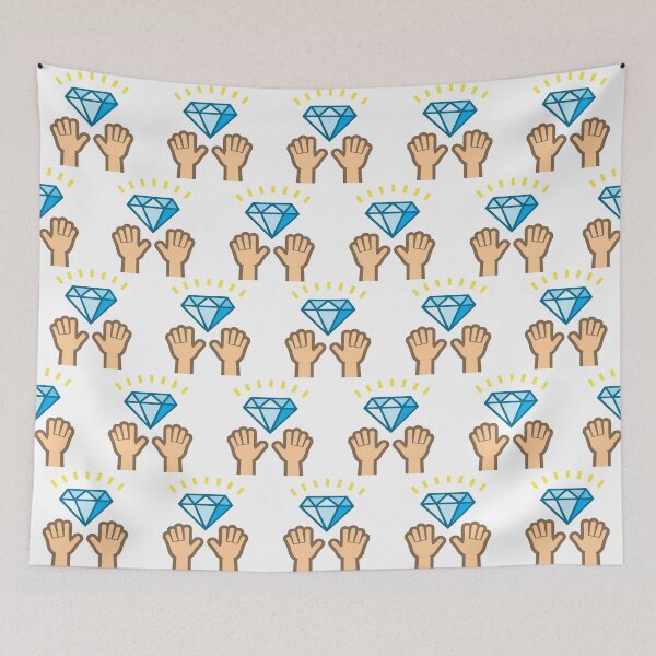 Item preview, Diamond Hands on White Pattern designed and sold by Sector18.