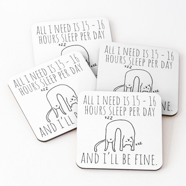 Item preview, Funny Animal | Cat Gift | Love My Cat | Yuru Neko | Unisex - Men & Women | Sleeping Cat With Quote Black designed and sold by KuriharaDesigns.