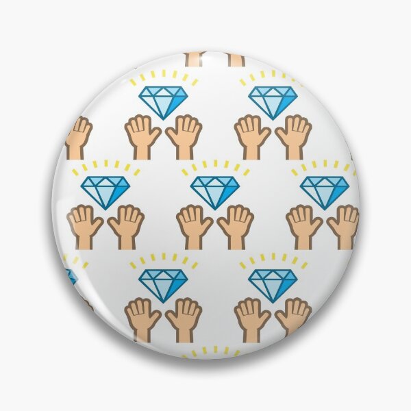 Item preview, Diamond Hands on White Pattern designed and sold by Sector18.
