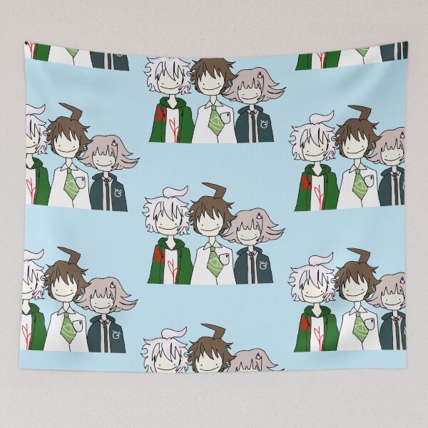 Item preview, Komahinanami Poly ship chiaki nanami Hajime hinata Nagito komaedabadly drawn scribble danganronpa designed and sold by Soda-bunny.