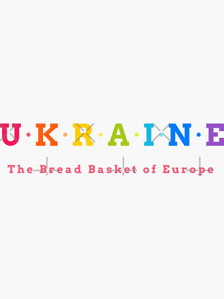 "Ukraine, The Bread Basket of Europe" Sticker for Sale by Koolstudio