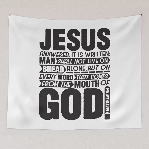 Item preview, Matthew 4:4 designed and sold by plushism.