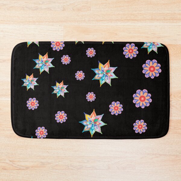 Item preview, Colored flowers black designed and sold by Design your dreams.