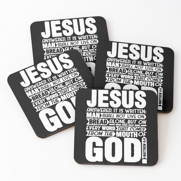 Item preview, Matthew 4:4 designed and sold by plushism.