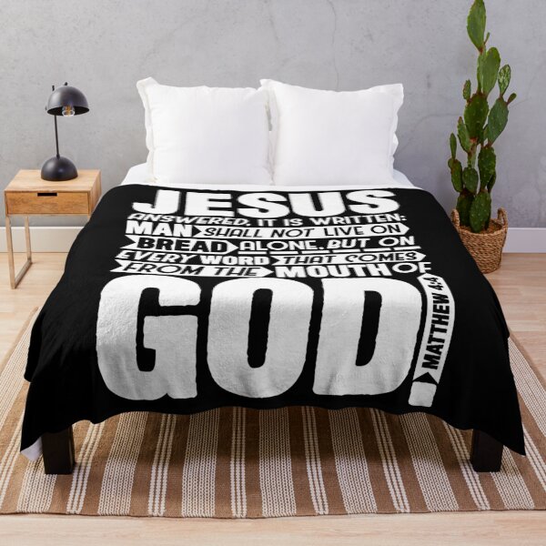 Item preview, Matthew 4:4 designed and sold by plushism.