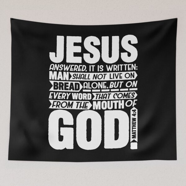 Item preview, Matthew 4:4 designed and sold by plushism.