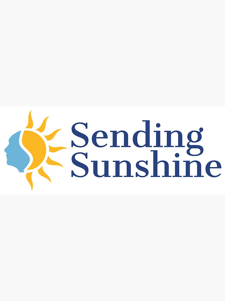 "Sending Sunshine Nonprofit Logo Sticker" Sticker for Sale by