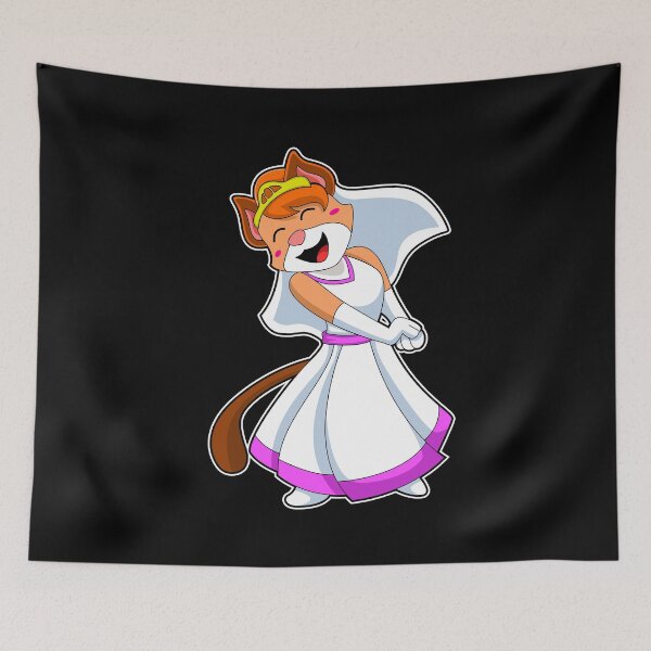 Item preview, Cat as Bride with Wedding dress & Crown designed and sold by Snabdesign84.