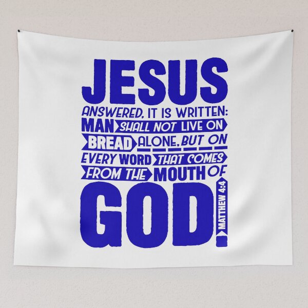 Item preview, Matthew 4:4 designed and sold by plushism.
