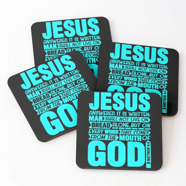 Item preview, Matthew 4:4 designed and sold by plushism.