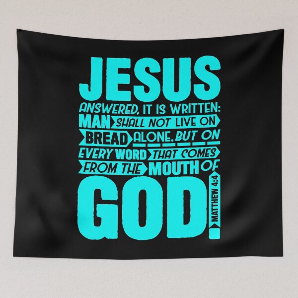 Item preview, Matthew 4:4 designed and sold by plushism.