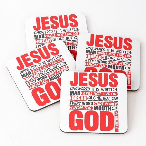 Item preview, Matthew 4:4 designed and sold by plushism.